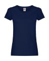 Goedkope Dames T-shirt Fruit of the Loom Lady fit 61-420-0 Navy
